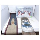 (3) Snowmen Wall Hangings
