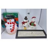 Fiber Optic Snowman, Animated Singing Snowmen &
