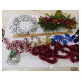 (4) Garlands, (1) Swag, 1) Wreath & Picks