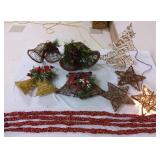 (2) Garlands, (3) Twig Stars (1-Lighted), (4)
