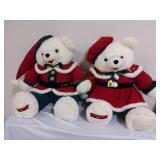 Mr & Mrs Snowflake Teddy Bears1995