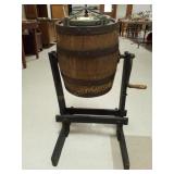 Antique Barrel Butter Churn w/Stand