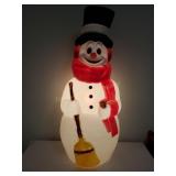 Lighted Plastic Snowman, Mfg by General Foam