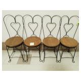 (4) Ice Cream Parlor Chairs