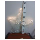 Large Lighted Metal Star (Half Working Lights)