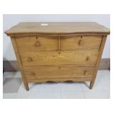 Antique Oak 4 Drawer Dresser