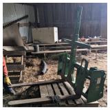 John Deere pallet forks, JD quick hitch,