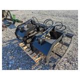 70" root grapple bucket for skidloader, new