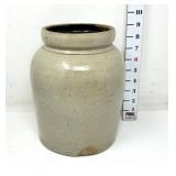 Vintage Stoneware Crock - Crack Through Bottom