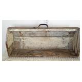 Primitive Wooden Tool Box (Missing Side)
