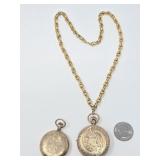 Elgin Pocket Watch w/Chain -As-Is & Pocket Watch