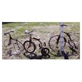 (3) Tricycles - Yard Art