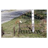 Decorative Wrought Iron Garden Bench &