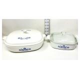 (2) Corning Ware Covered Casserole Dishes