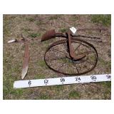 Antique Hand Cultivator & "The American" Hay Knife