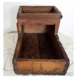 Antique Wooden Shoeshine Box