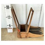 Antique Wooden & Metal Cranberry Scoop