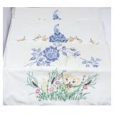 Embroidered Pillowcases - (1) Set