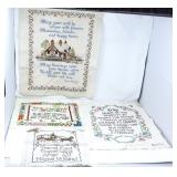 Hand Embroidered Pictures & Pillow Tops