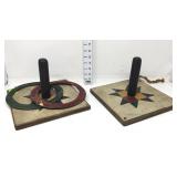 Vintage Ring Toss Game - One Ring was Repaired