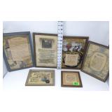 (5) "Mother" Framed Poems