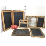 Vintage Childrenï¿½s Slate Boards & Counting Beads