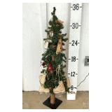 Decorated Pencil Christmas Tree w/Lights