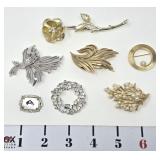Costume Jewelry Pins (Three are Trifari)