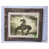"End of Trail" Picture in Rustic Frame