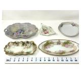 (5) Floral Pattern Dishes