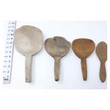 (4) Wooden Butter Paddles