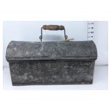 Galvanized Box w/Handle - Clasp is Broken