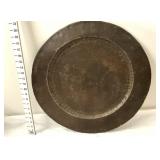 Vintage Hammered Metal Platter