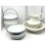 (2) Royal Ironstone China Serving Dishes w/Lids &