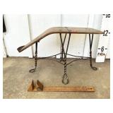 Antique Shoe Salesman Fitting Stool w/Copper Legs