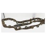 26 Antique Sleigh Bells c.1878 on leather Approx