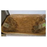 Hand Carved Wooden Dough Bowl