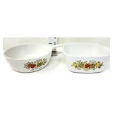 (2) Corning Ware - Spice of Life - Casseroles