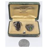(2) Costume Jewelry Rings w/Stones Size 6 & 8 &