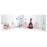 (7) Vintage Glass & Crystal Bells