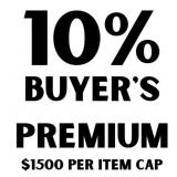 10% Buyer's Premium