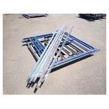 6 end frames & 6 braces of scaffold
