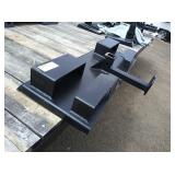 Skid Loader Hitch Attachment w/Chain Basket