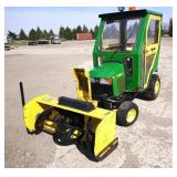 John Deere 425 Garden Tractor wCab, 47 Blower