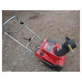 Toro Snow Blower, 20", 2 stage, runs for 10 mins