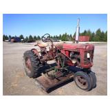 Farmall B Tractor w/ rough cut belly mower