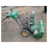 John Deere snow blower, 27", 2 stage, 8 HP, runs