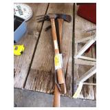 Axe, crow bar, hand cultivator