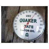 Vintage Quaker State Motor Oil thermometer