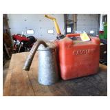 5 Gallon gas can and oil can